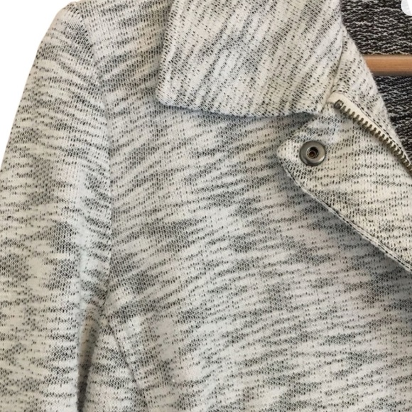 CAbi Neo Moto Jacket Heathered Gray Zip-up Snap Sleeve Size Small - Picture 3 of 12
